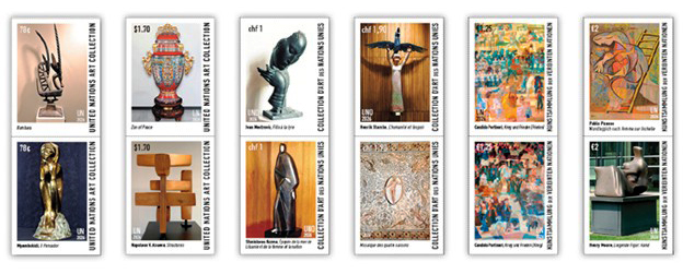 Phát hành tem về Bộ sưu tập Nghệ thuật của Liên Hợp Quốc